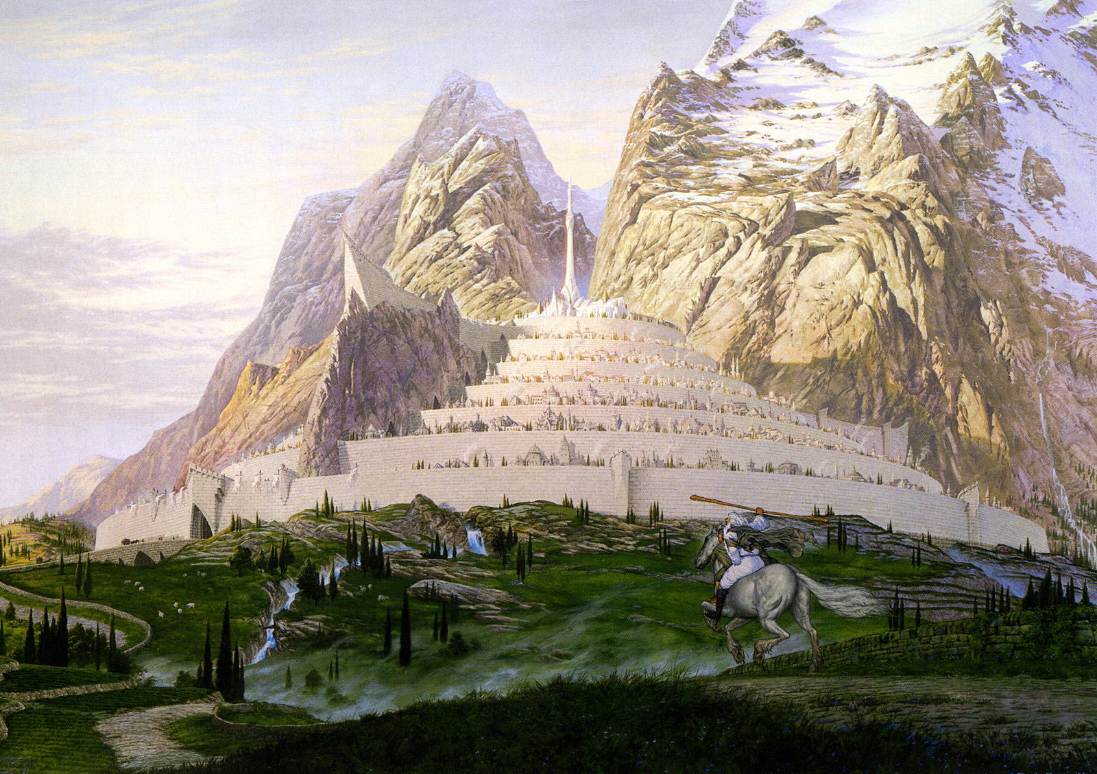 ted nasmith_the complete guide to middle-earth_minas tirith at dawn.jpg